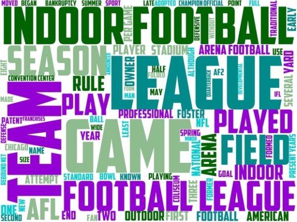 Indoor American Football Wordart Banner: A Versatile Design Resource for Crafters and Designers