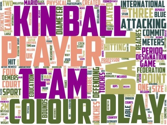 Kin Ball Wordart Print