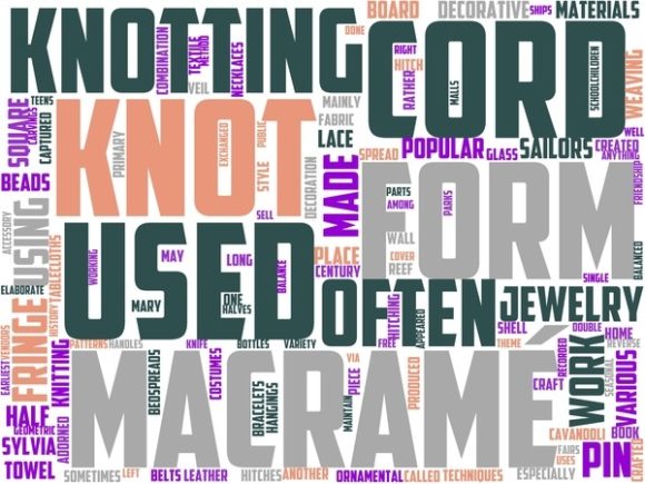 Macrame Wordart Book Cover