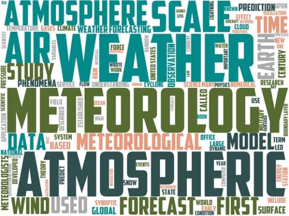 Meteorology Wordart Tie Dye