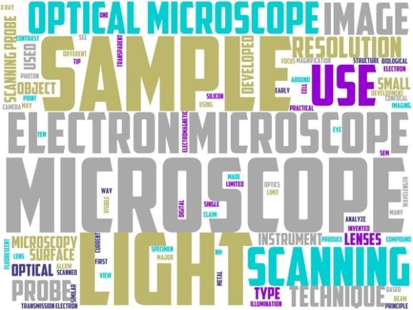 Microscopy Wordart Wallpaper
